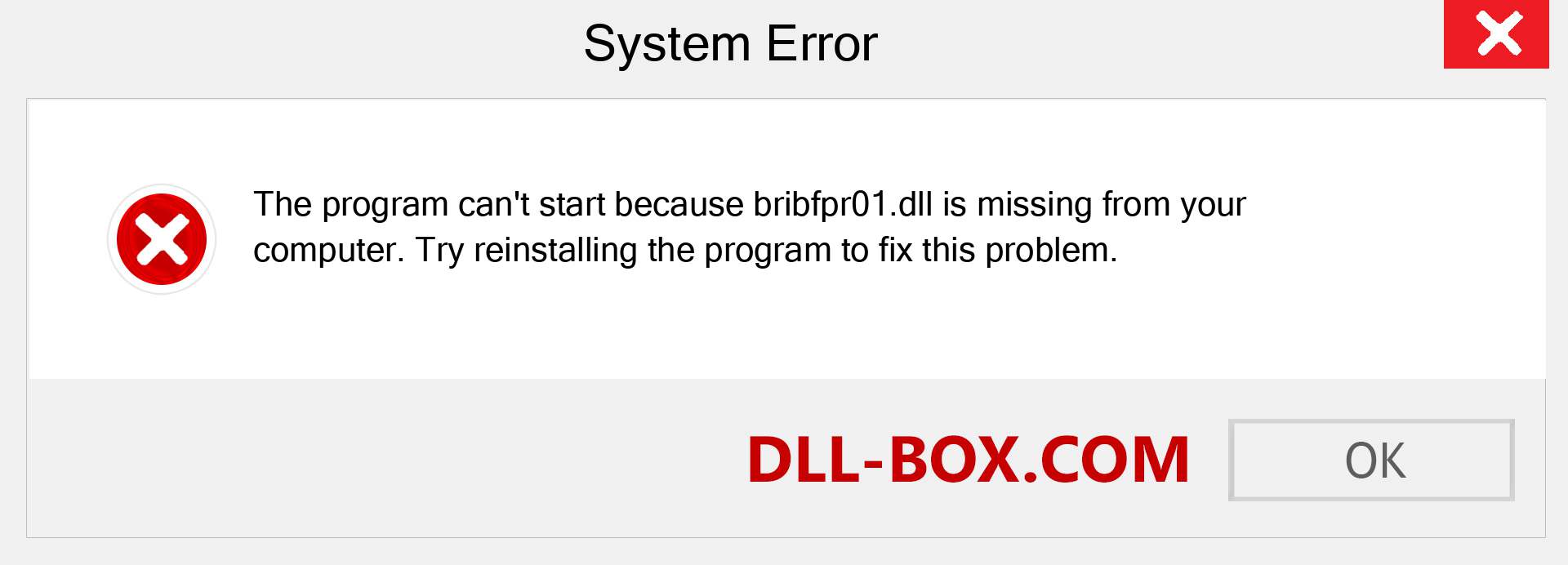  bribfpr01.dll file is missing?. Download for Windows 7, 8, 10 - Fix  bribfpr01 dll Missing Error on Windows, photos, images